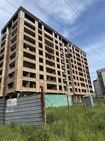 ихлас квартиры в рассрочку ош: 1 комната, 48 м², Элитка, 8 этаж, Готовая ПСО (под самоотделку) — 1