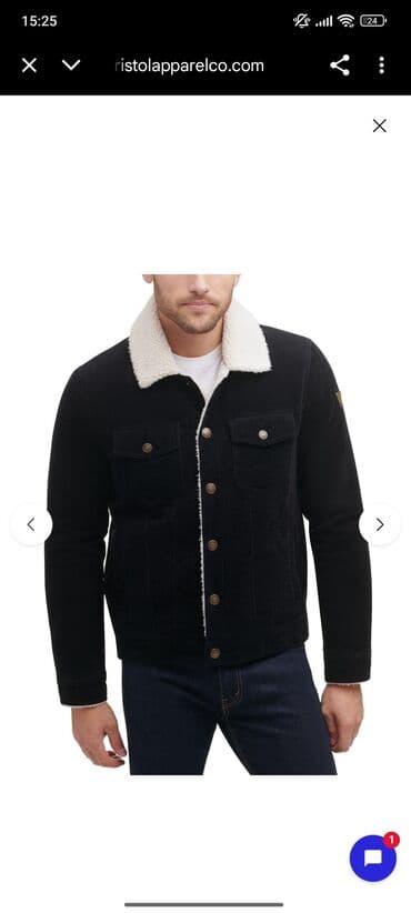 купить женскую обувь больших размеров: Мужская куртка, M, Guess, Новый, цвет - Черный, Бесплатная доставка — 1