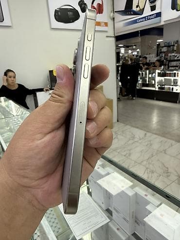 новый айфон 15: IPhone 15 Pro Max, 256 ГБ, Natural Titanium, Коробка, 84 % — 3