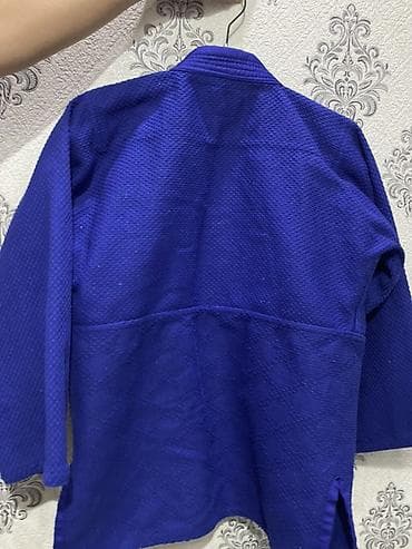 аниме меч: Синий кимоно для дзюдо/джиу‑джитсу Mizuno. Комплектация: - Куртка из — 3