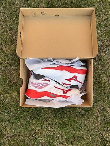 Мужские кроссовки, 41.5, Mizuno, Б/у, цвет - Белый, Самовывоз