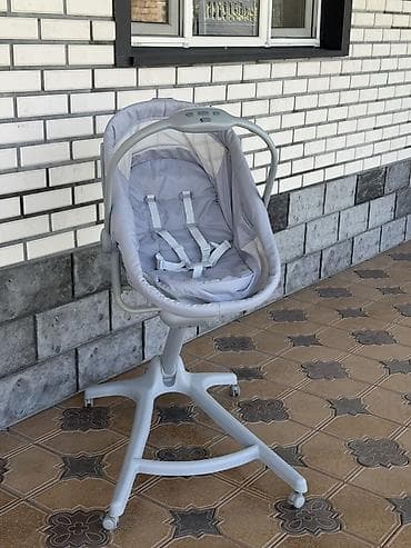 детские машины электрические: Детское кресло-качалка/шезлонг Chicco на стойке с колесиками - — 1