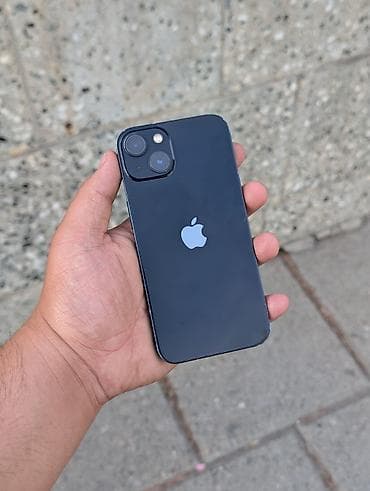 IPhone 13, Б/у, 128 ГБ, Синий, Защитное стекло, Чехол, Кабель, 69 %