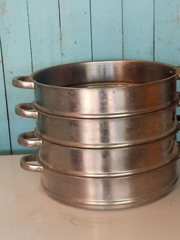 Многоярусная пароварка (мантышница) из металла - Конструкция из 4