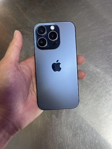 4 pin: IPhone 15 Pro, Б/у, 128 ГБ, Deep Purple, Защитное стекло, Чехол, Кабель, 80 % — 1