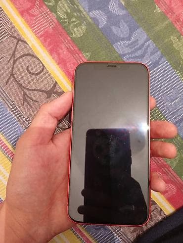 12 миний: IPhone 12 mini, Б/у, 64 ГБ, Красный, 100 % — 2