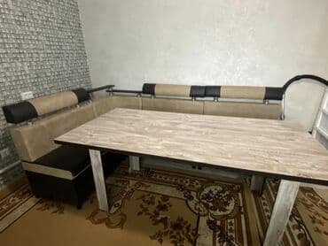 мангал для шашлыка бишкек: Кухонный мягкий уголок, Б/у, Другой материал, цвет - Бежевый — 4