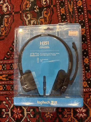 Проводные гарнитуры: Проводные гарнитуры, Logitech, Новый, цвет - Черный — 1