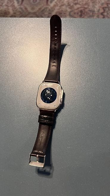 apple watch ultra 1: Смарт-часы в стиле Apple Watch Ultra с кожаным ремешком — 3