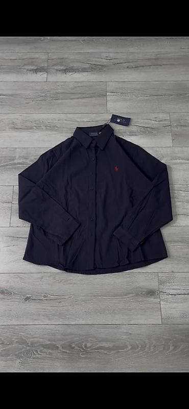жинси: Мужская рубашка, S, XS, M, Polo Ralph Lauren, Новый, цвет - Синий, Бесплатная доставка — 1