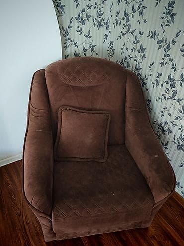 Комплект мягкой мебели: диван и кресло - Материал обивки: мягкий — 6