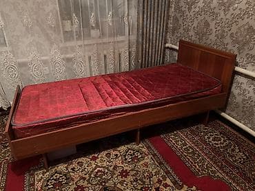 Дом и сад: Односпальная кровать с матрасом. - Размер спального места — 2