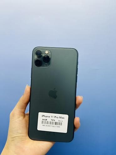 iphone 7 plus копия: IPhone 11 Pro Max, Б/у, 64 ГБ, Matte Midnight Green, Чехол, Зарядное устройство, Защитное стекло, В рассрочку, 79 % — 1