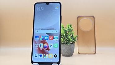 телефон кридит: Poco C75, Б/у, 128 ГБ, цвет - Черный, 2 SIM — 4