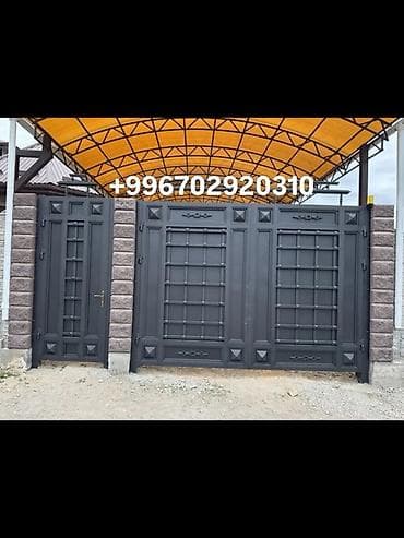 Распашные ворота: Металлические ворота и калитки под заказ - Изготовление распашных и — 8