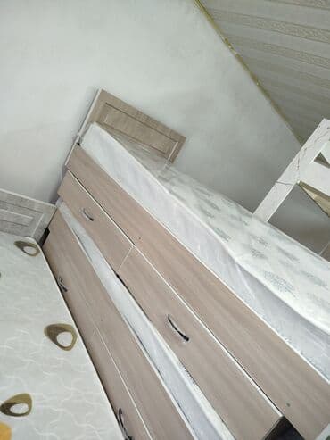 кровать двуспальная с ящиками: Односпальная кровать, С матрасом, длина - 190 см — 6