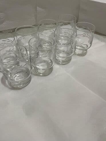 чай ичкен столдор: Набор стеклянных рюмок/стаканов для напитков - Комплектация: 6 штук в — 13