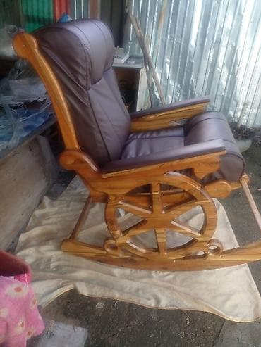 масажный кресло: Кресла-качалка, Б/у, цвет - Коричневый — 1