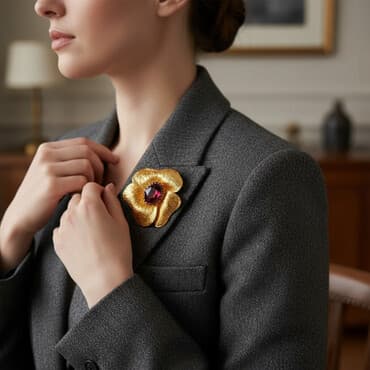 платье леопардовое: Брошь, Женские, Металл, Новый — 1