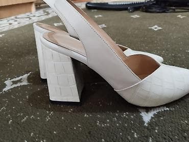 Личные вещи: Женские туфли-слингбэки TUCINO - Цвет: молочный (айвори) - Материал — 6