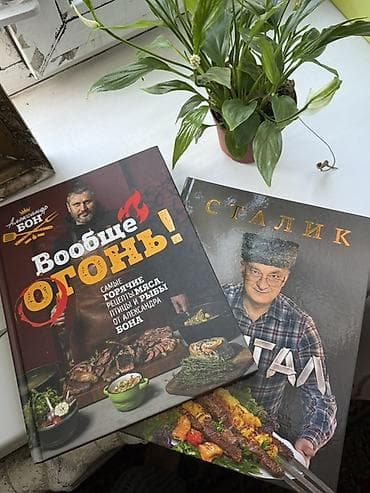 Азык-түлүктөр: Набор кулинарных книг про мясо, мангал и горячие блюда: 1) Александр — 1