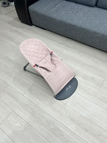 chicco echo: Детский шезлонг, Б/у, Качалка, Железо, цвет - Розовый — 1