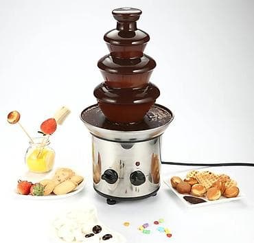 Шоколадный фонтан, 3 яруса, из нержавеющей стали - Материал: корпус и