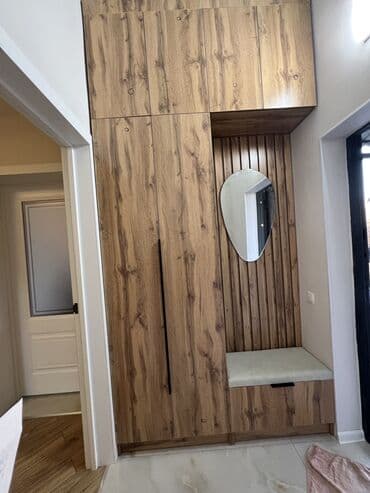 кухонный навесной шкаф: Кухонный гарнитур в современном стиле - Линейная компоновка с высоким — 8