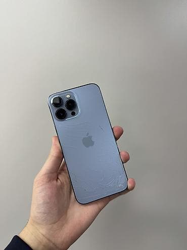 iphone red 7: IPhone 13 Pro Max, Б/у, 128 ГБ, Голубой, Защитное стекло, Чехол, 80 % — 1