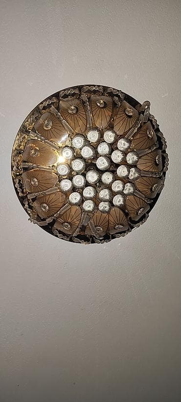 растровые светильники: Потолочная люстра классическом декоративном стиле. - Тип: накладной — 2