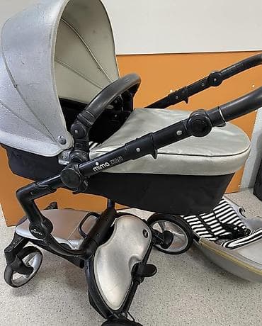 Детский мир: Коляска, цвет - Серебристый, Б/у, Платная доставка, Самовывоз — 4