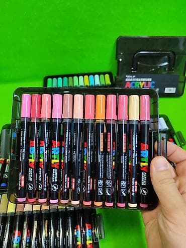 red centr: Маркеры акриловые 60 штук для детского рисования и творчества🖍️ — 6