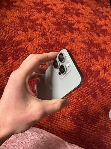Техника и электроника: IPhone 15 Pro, Б/у, 256 ГБ, Natural Titanium, 81 % — 2