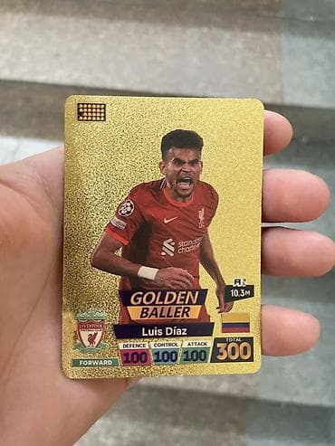 медаль футбол: Коллекционная футбольная карточка “World Football Stars – GOLDEN — 2