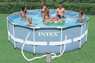 Спорт и хобби: Каркасный бассейн Intex Prism Frame размером 366х122 см с — 4
