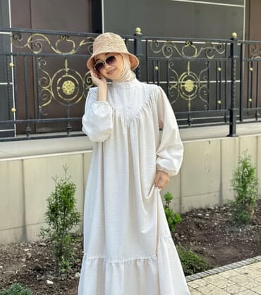 льняное платье халат: Повседневное платье, Турция, Осень-весна, Длинная модель, Лен, Прямое, M — 1