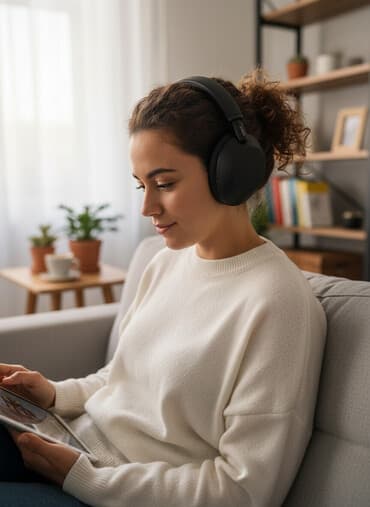 накладные наушники с шумоподавлением: Накладные, Sony, Новый, Беспроводные (Bluetooth), Классические — 1