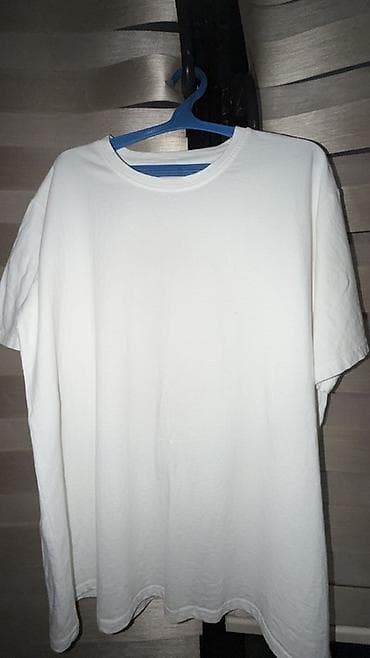 Базовая белая футболка унисекс 4xl - Крой: классический, свободная