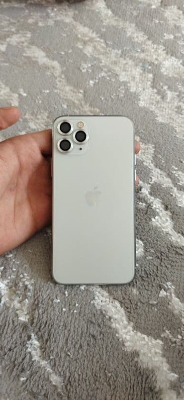 apple watch 5 бишкек цена: IPhone 11 Pro, Колдонулган, 256 ГБ, White Titanium, Каптама, 100 % — 1