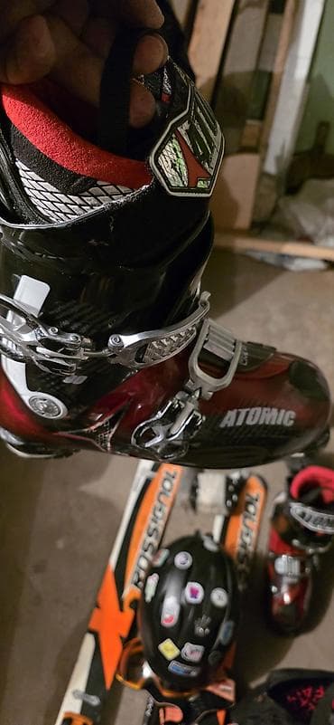 горнолыжное снаряжение: Горнолыжный комплект для катания. лыжи -10000. ботинки - 5000 — 4