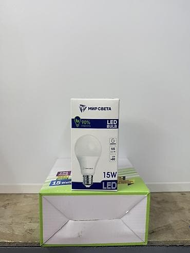 лед лампа h7: LED-лампа МИРСВЕТА 15W (E27) - Тип: светодиодная лампа A60 - Цоколь — 1