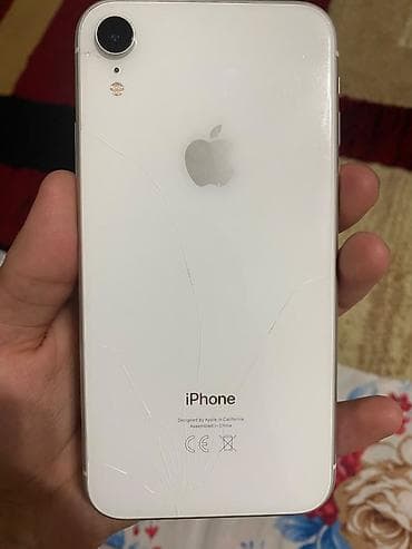 IPhone Xr, Б/у, 128 ГБ, Белый, 78 %