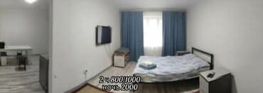 комнаты на ночь: Кольцо Ахунбаева,wi-fi, интернет ТВ, душ, нулевой этаж, стоянка 2ч — 1