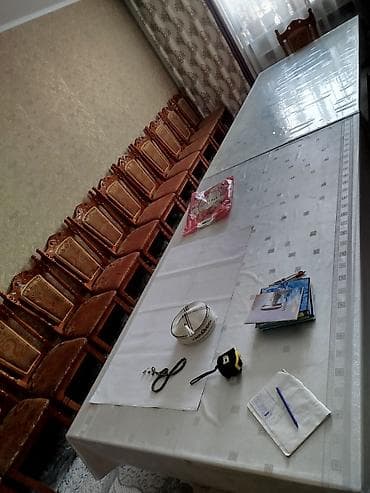 капютерный стол: Стол и стул для зала, Самовывоз, цвет - Коричневый — 6