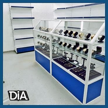 Соода жабдуулары: Прилавок витрина Прилавок стеклянный, торговые витрины металлические — 10