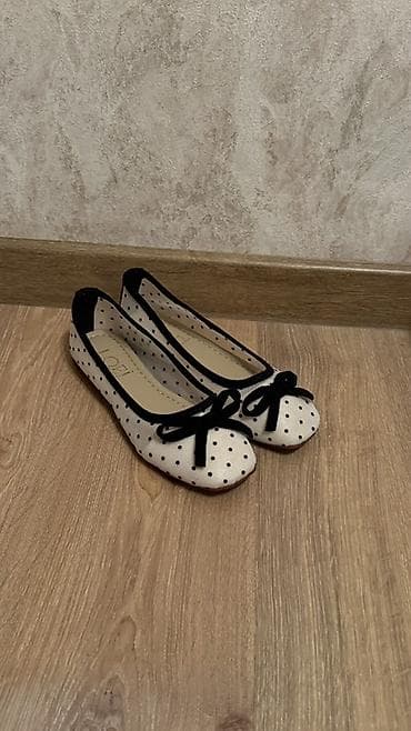 Балетки женские в горошек - Модель: классические балетки с круглым