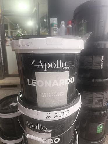 леонардо шпаклевка: Штукатурка Apollo PAINT, Акриловая, Другой тип фактуры — 1