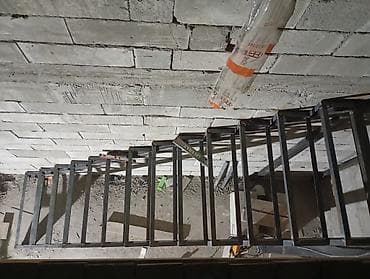 Оңдоп-түзөө жана курулуш: Темир тепкич Жеке менчик үй үчүн, Тепкичтин формасы: Көп марштуу — 4