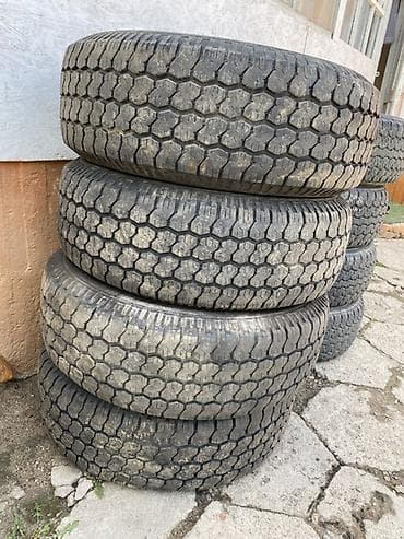 шины тико: Шины 235 / >80 / R 16, Б/у, Комплект, Внедорожные (АТ/МТ), Dunlop — 1