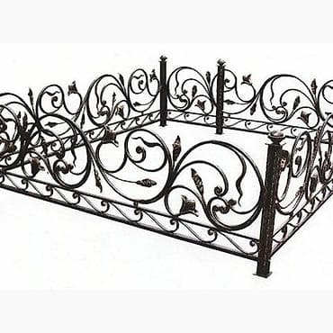 ограды и памятники: Оградка на могилу Оградка кованная Оградка металлическая Ограждения — 3